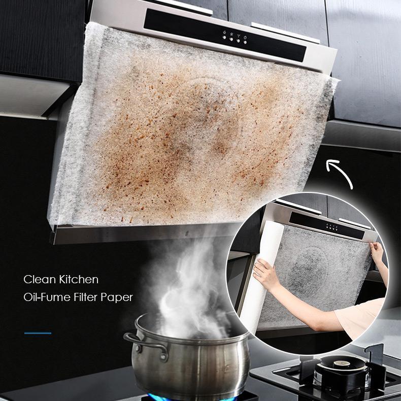 Oil-absorbing cotton kitchen range hood filter oil-absorbing paper high temperature flame retardant protective cover paper