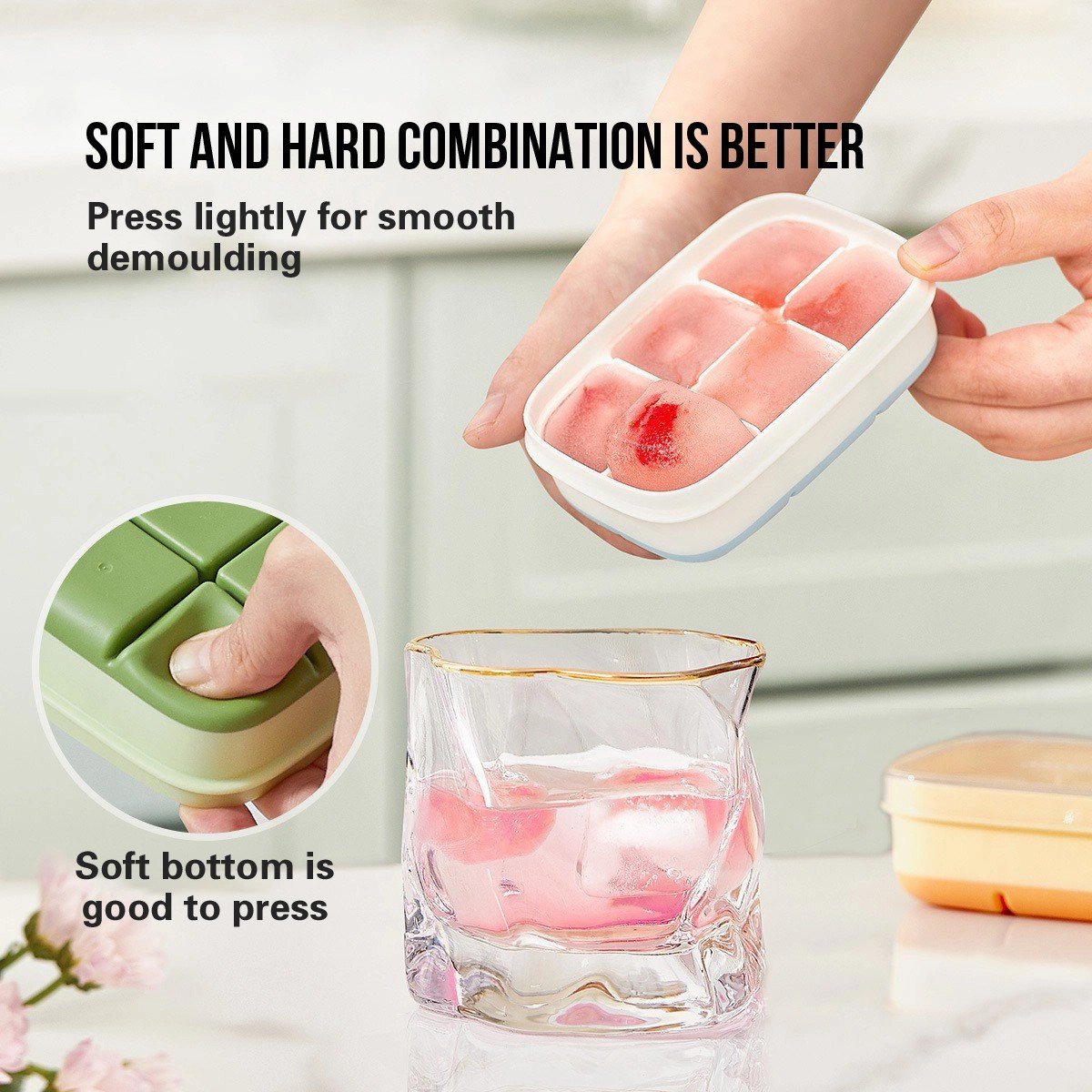 Mini Press-Type Ice Cube Maker